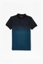 French Connection Wenger Dip Dye Striped Polo Shirt