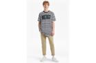 French Connection Merci Striped Slogan T-shirt
