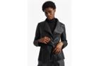 French Connection Margarette Faux Leather Wrap Over Jacket