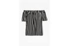 French Connection Stripe Crepe Lightweight Top