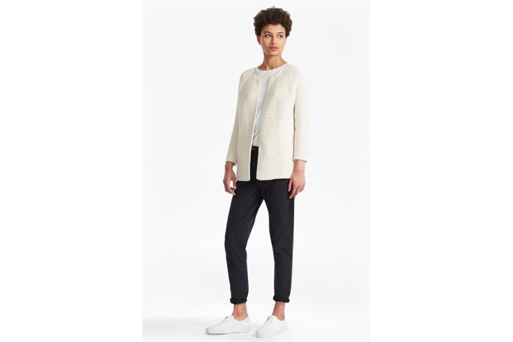 French Connection Cotton Link Stitch Cardigan