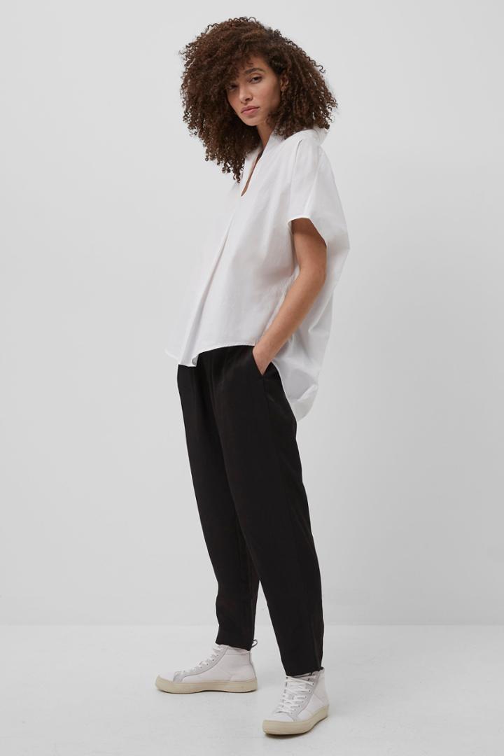 French Connection Cele Rhodes Poplin Short Sleeve Shirt