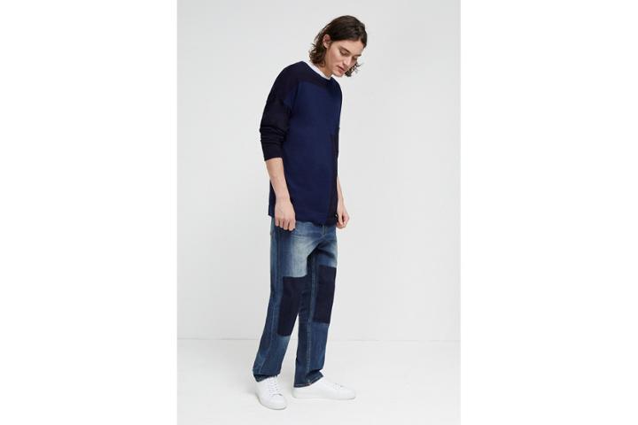 French Connection Track Denim Loose Tapered Jeans