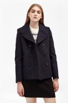 French Connection Sailor Wool Double Breast Coat