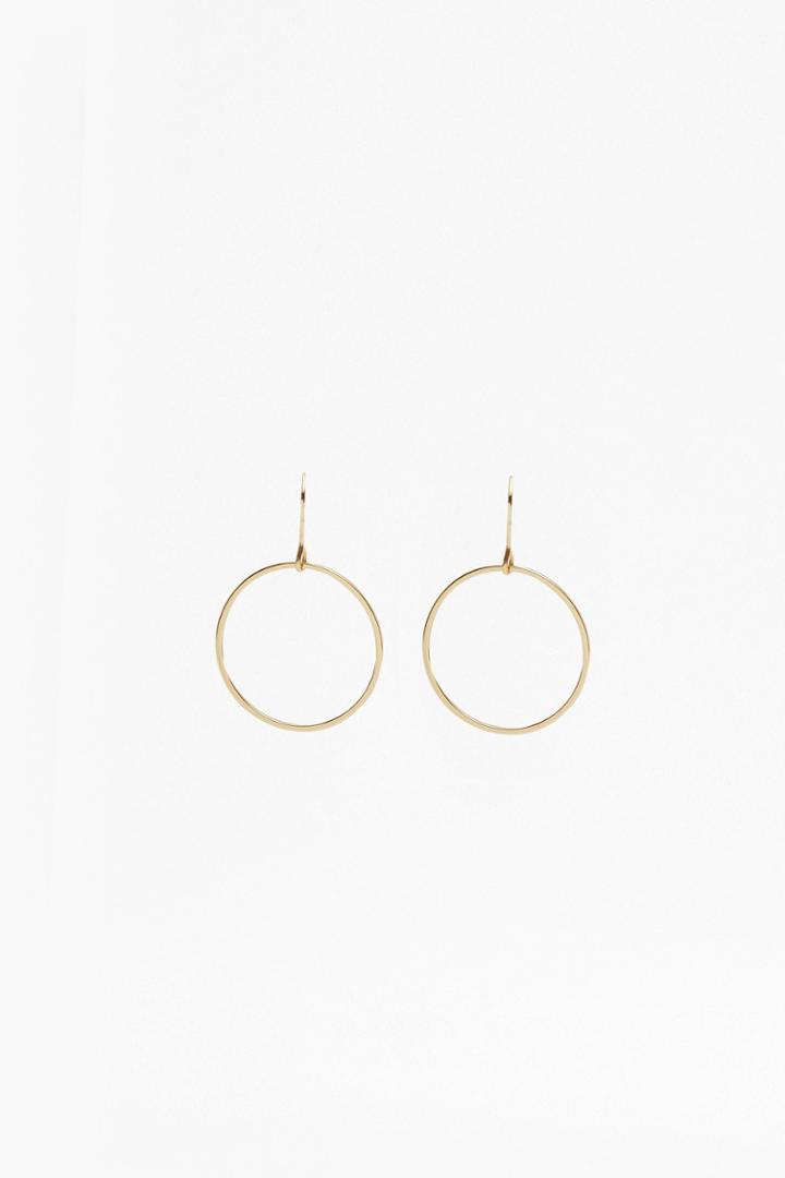 French Connection Core Thin Circle Hoop Earrings