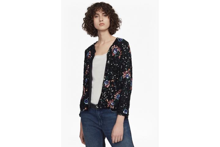 French Connection Valerie Sparkle Sequin Jacket