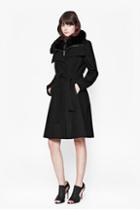 French Connection Zipout Vesty Wool Coat