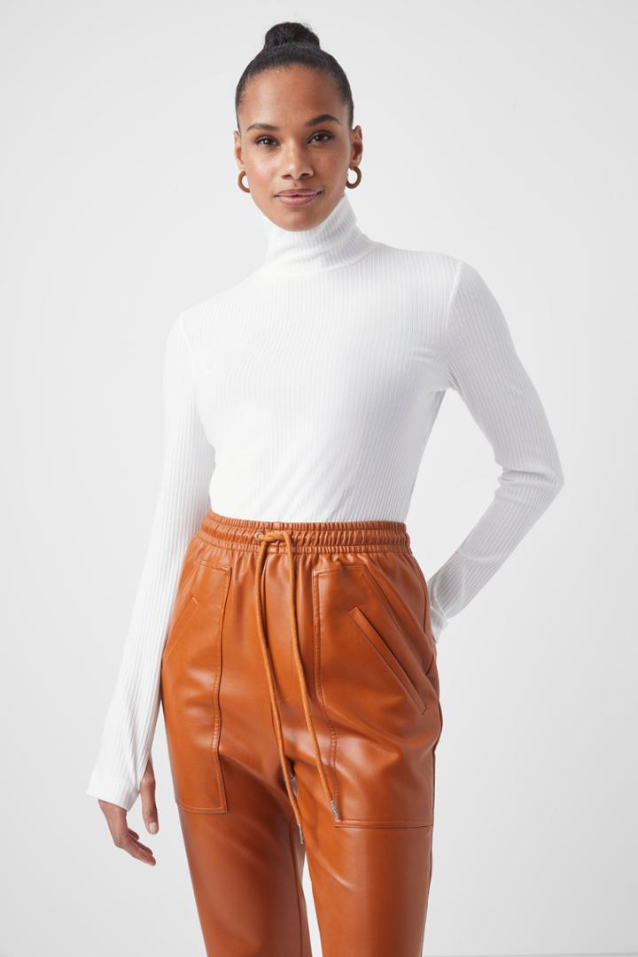 French Connection Talie Modal Jersey High Neck Top