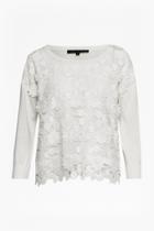French Connection 3d Crochet Knitted Jumper