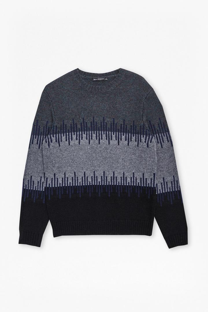 French Connection Soundwave Knit Colour Block Jumper