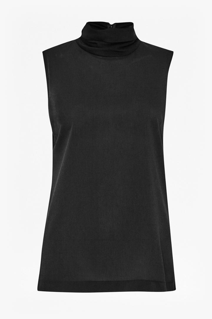 French Connection Polly Plains Roll Neck Top