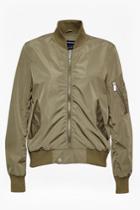 French Connection Ruched Sleeve Bomber Jacket