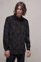 French Connenction Overdyed Fumio Floral Corduroy Shirt