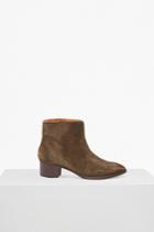 French Connenction Katy Suede Western Ankle Boots