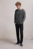 Fcus Boiled Sweat Knit Hybrid Crew Neck Jumper