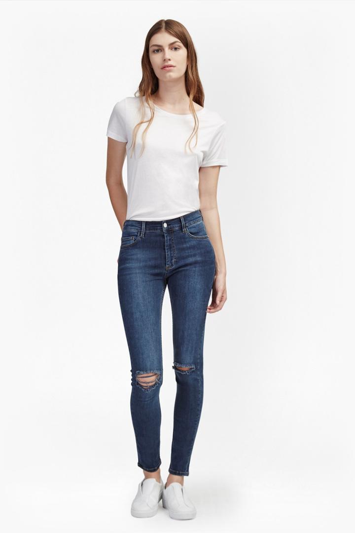 French Connection New Rebound Ripped Knee Skinny Jeans