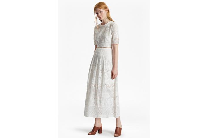 French Connection Hesse Embroidered Maxi Dress