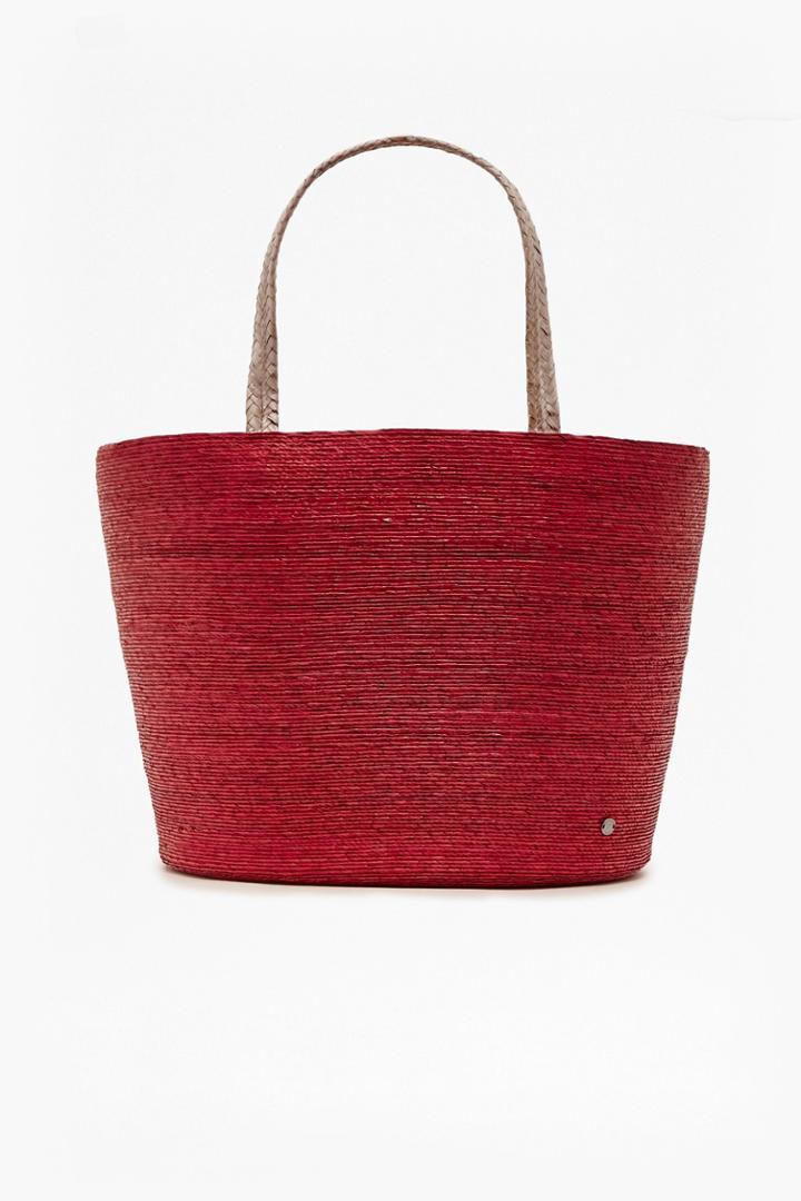 French Connection Macaua Straw Basket Tote