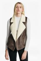 French Connection Winter Rhoda Reversible Borg Gilet