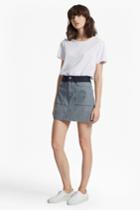 French Connection Stripe Mash Up Mini Skirt