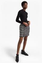French Connenction Pixel Mix Cotton Mini Skirt