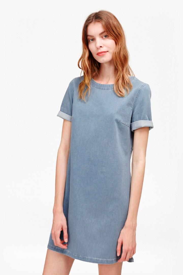 French Connection Dina Denim T-shirt Dress
