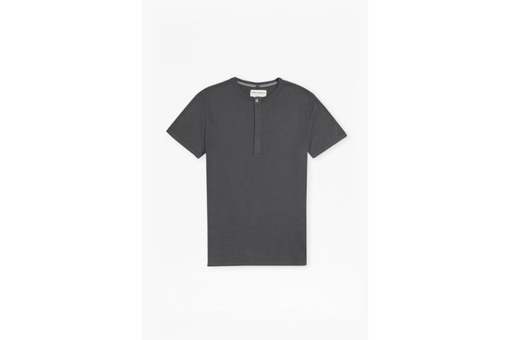 French Connection Plain Henley Short Sleeve T-shirt