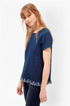 French Connection Cut Off Denim T-shirt