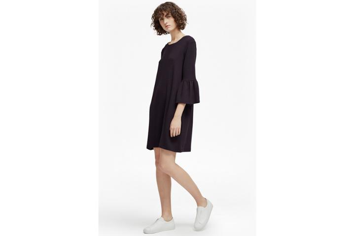 French Connection Paros Sudan Flared Sleeve Dress