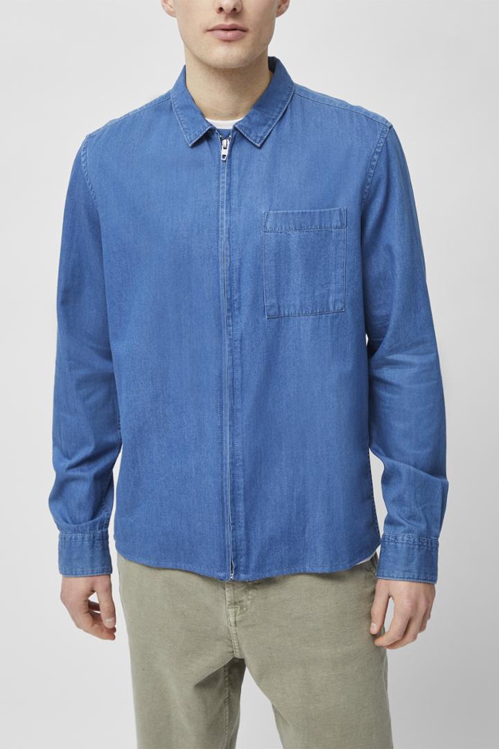  Zip Denim Shirt