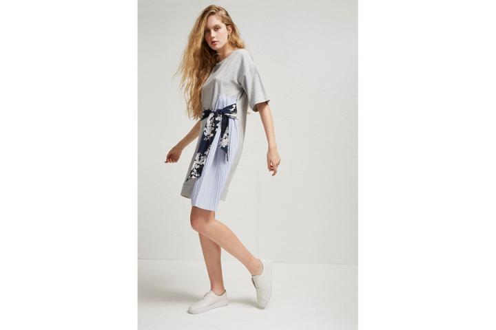 French Connection Ono Jersey Tie Waist Dress