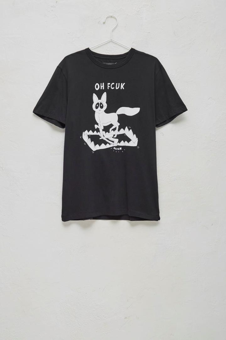 French Connenction Fox In Trap T-shirt
