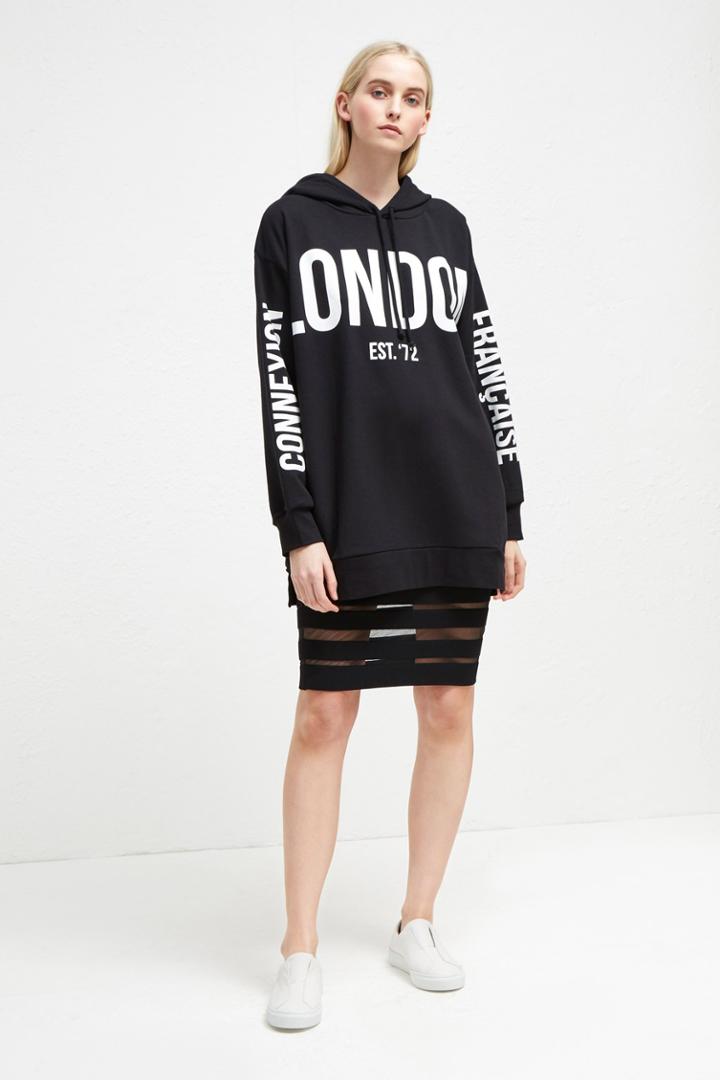 Fcus Graphic Sweat Jersey Hooded Sweatshirt