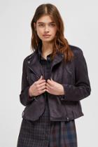 French Connenction Aimee Suedette Biker Jacket