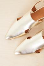 French Connenction Roxy Cut-out Pointy Flat Shoes