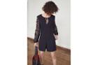 French Connection Malaita Lace Tie Neck Playsuit