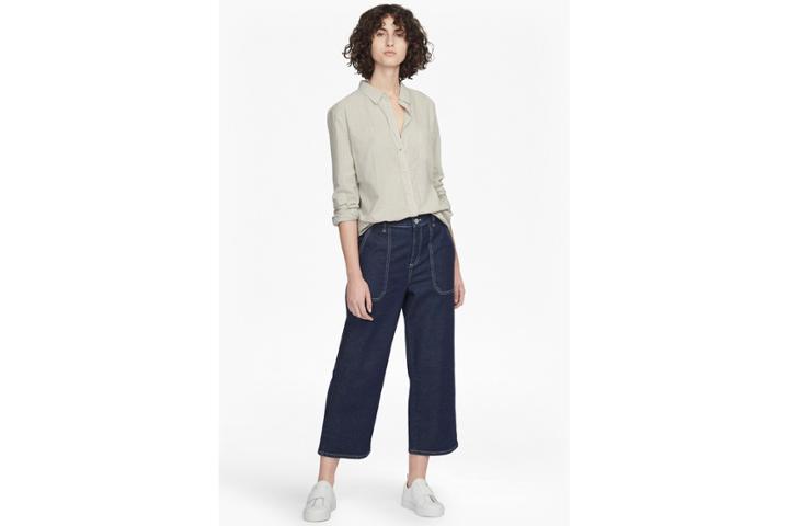 French Connection Winona Cotton Striped Classic Shirt