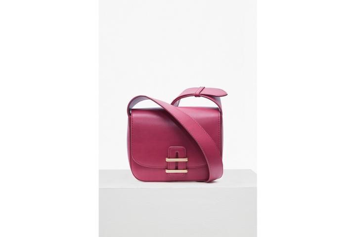 French Connection Contemporary Slide Lock Square Cross Body Bag
