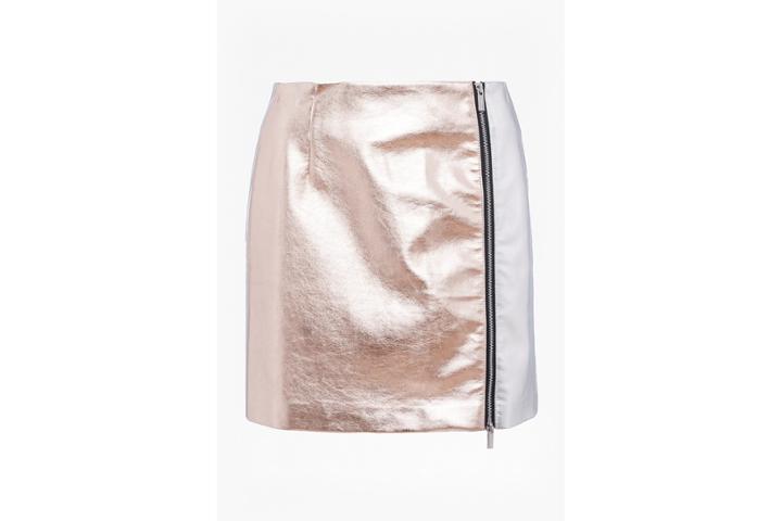 French Connection Audrey Faux Leather Mini Skirt
