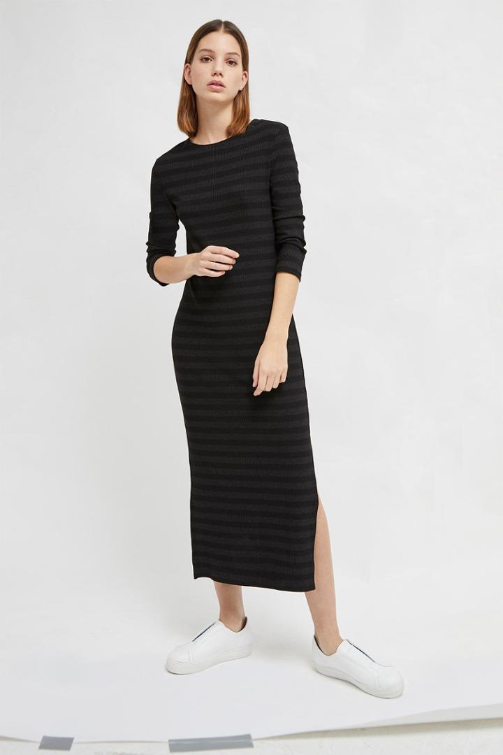 French Connenction Rochelle Jersey Stripe Midi Dress