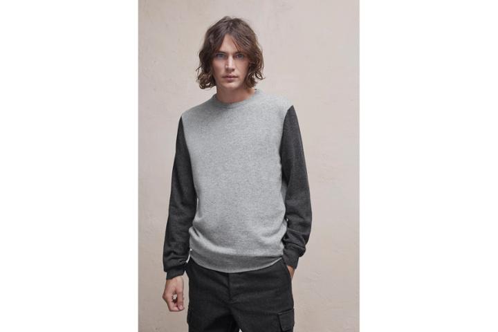 French Connection Lambswool Block Colour Knit Jumper