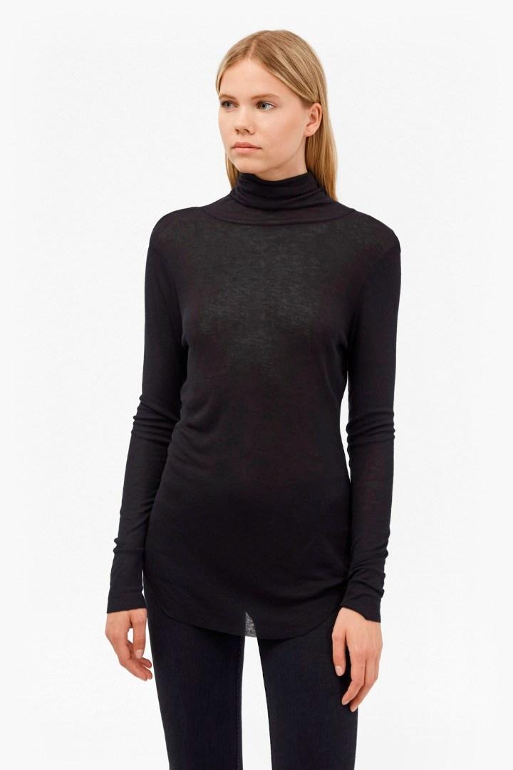 French Connection Marian Slub Polo Neck Top
