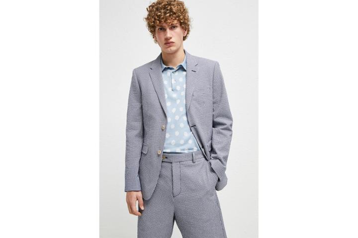 French Connection Seersucker Suiting Jacket