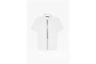 French Connection Poplin Patchwork Placket Short Sleeve Shirt