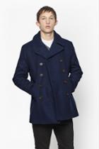 French Connection Melton Wool Peacoat