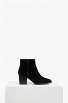 French Connection Banji Heeled Suede Ankle Boots