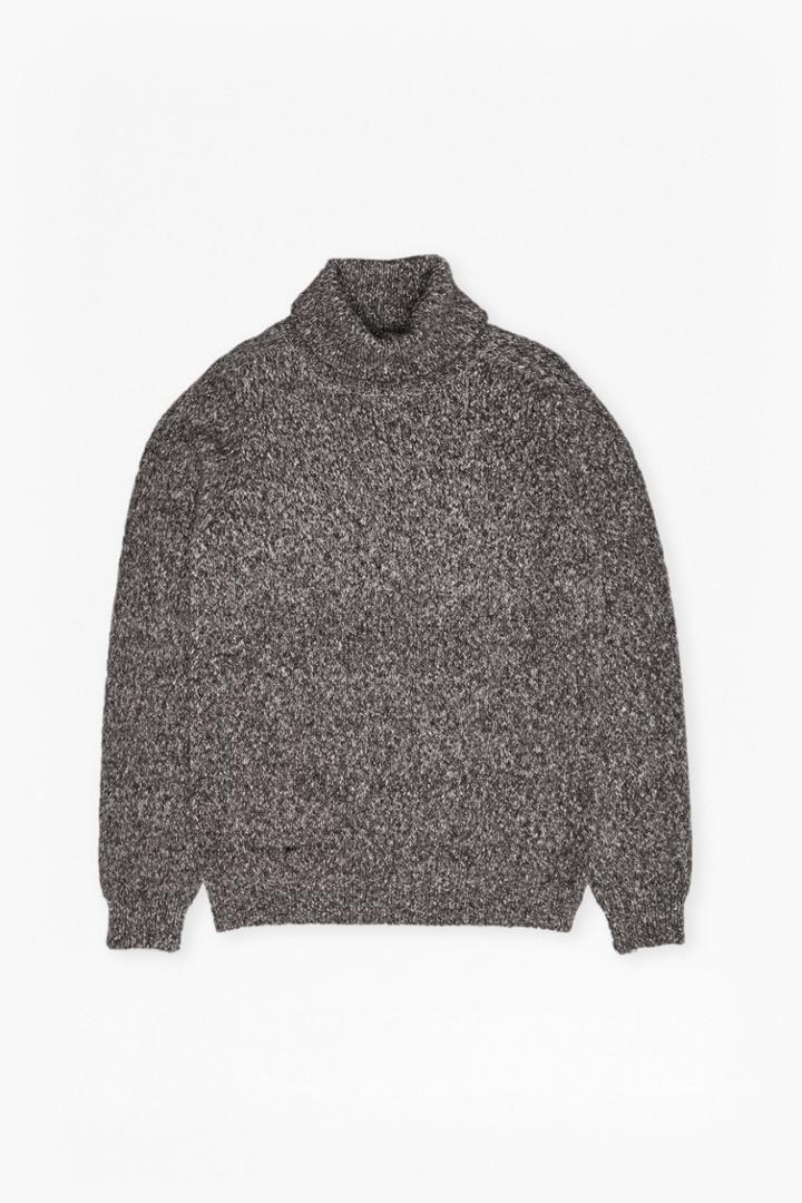French Connection Buddy Knit Melange Roll Neck Jumper
