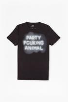 French Connection Party Animal Slogan T-shirt