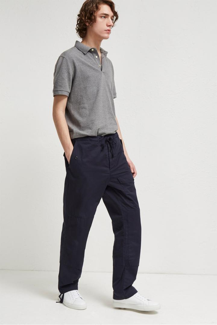 French Connenction Pigment Peached Cotton Loose Trousers