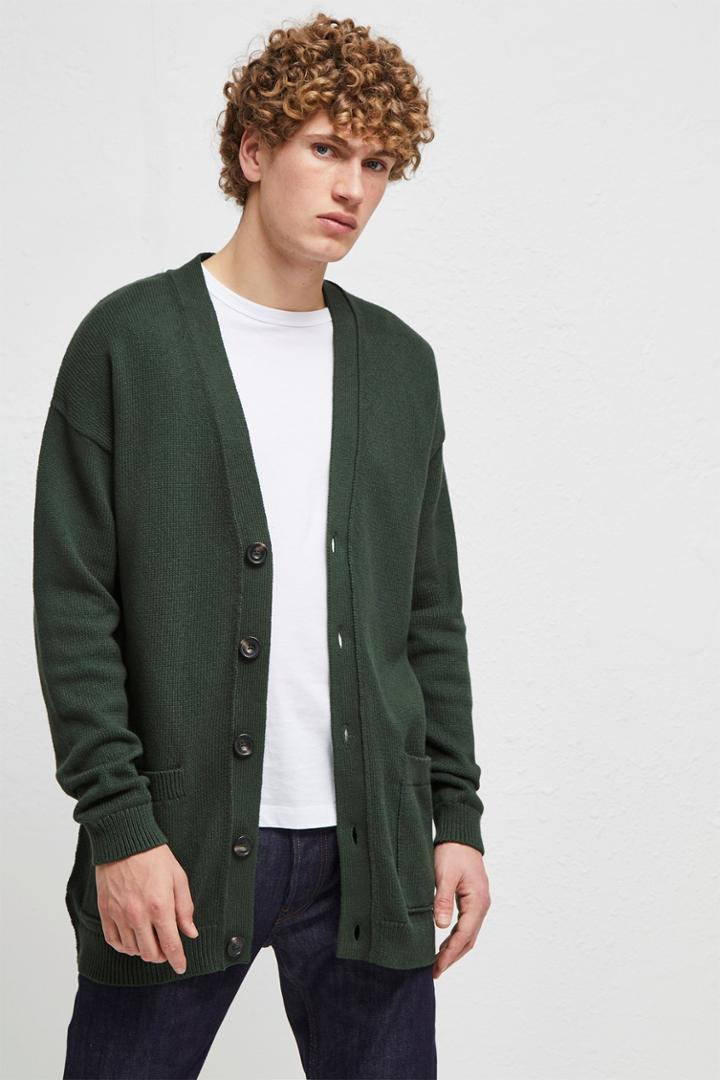 French Connenction Overdyed Tape Cotton Cardigan